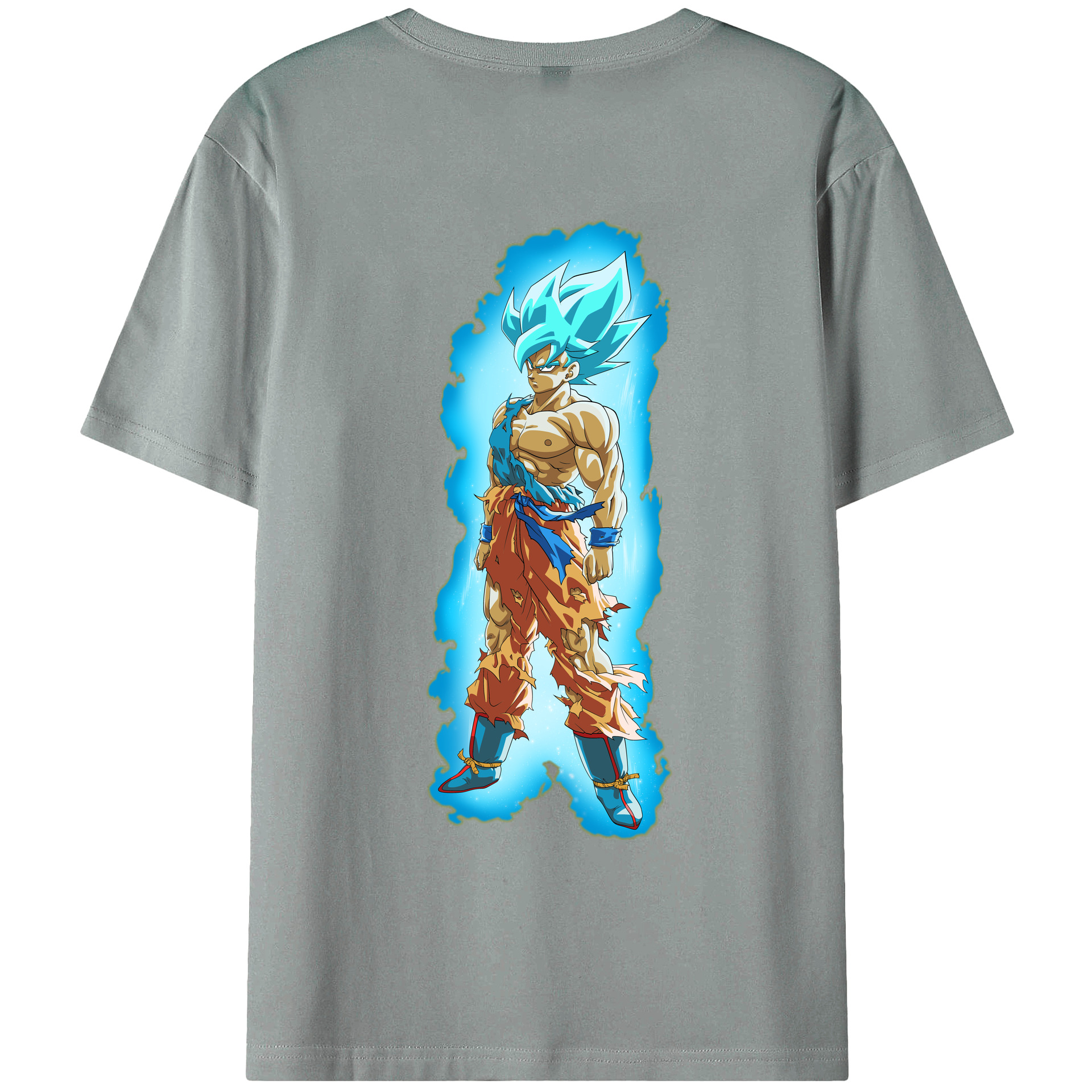 （画像用） ドラゴンボール 孫悟空（そん ごくう）Son Goku カカロット DRAGON BALL Kakarotto 綿100％ メンズ半袖Tシャツ（バックプリント） 通気性